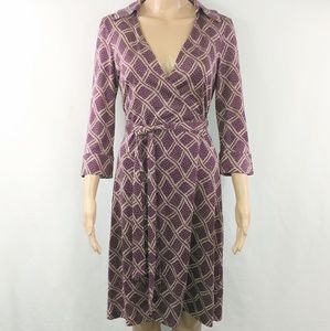 Diane Von Furstenberg DVF Womans Wrap Dress Size 8